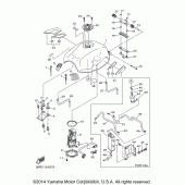 Схема узла: Топливный бак Yamaha FZ6 FZ6R