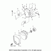 Схема вузла: Фара Yamaha XVS1300 V-Star Tourer
