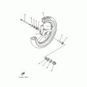 Схема узла: Переднее колесо Yamaha SRX250