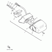Схема вузла: Задній ліхтар (Стоп-сигнал) Yamaha VMX12 V-MAX