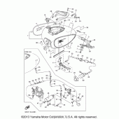 Схема узла: Топливный бак Yamaha XVS1100 V-Star Classic