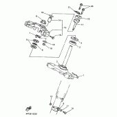 Схема вузла: Рульовий механізм Yamaha XT600 XT600