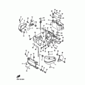 Схема узла: Боковая крышка Yamaha XVZ1300 Royal Star Venture