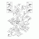 Схема узла: Боковая крышка 2 Yamaha XJ6 XJ6-N (Naked, ABS)