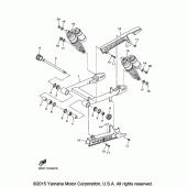 Схема вузла: Задний рычаг и Подвеска Yamaha XVS950 Bolt R-Spec