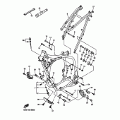 Схема узла: Рама Yamaha WR250 WR250F