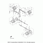 Схема узла: Поворотники Yamaha XV250 V-Star
