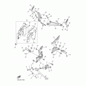 Схема вузла: Підніжки та Підставка Yamaha YZF-R1 R1