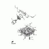 Схема вузла: Олійний фільтр Yamaha XJ900 Diversion