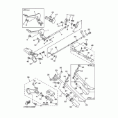 Схема вузла: Підніжки та Підставка Yamaha XVS400 Drag Star