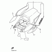 Схема узла: Боковая крышка Yamaha YZF750 YZF750