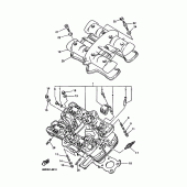Схема узла: Головка цилиндра Yamaha XJ600 Diversion (Naked)