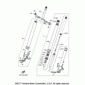 Схема вузла: Вилка передньої осі Yamaha FZ10/MTN1000 FZ-10