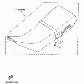 Схема узла: Опция (SEAT) Yamaha DT125 DT125R