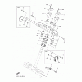 Схема узла: Рулевой механизм Yamaha WR450F