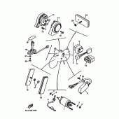 Схема вузла: Електроустаткування 2 Yamaha XV750 Virago