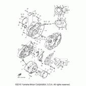 Схема узла: Крышки картера (1) Yamaha XVS950 V-Star Tourer