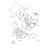 Схема вузла: Облицювальні елементи 1 Yamaha MT07/ MTT690 MT-07 Tracer