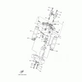 Схема вузла: Рульовий механізм Yamaha MT07/MTT690 MT-07