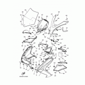 Схема узла: Облицовочные элементы 1 Yamaha YP250 Majesty