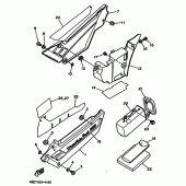 Схема вузла: Бічна кришка Yamaha XT225 XT225