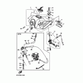 Схема вузла: Паливний бак Yamaha TW200