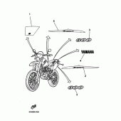 Схема узла: Графика и Эмблема Yamaha TT600