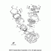 Схема вузла: Циліндр Yamaha XVS650 V-Star Custom