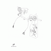 Схема узла: Пульт управления рулевой и Рычаг Yamaha XP500 T-MAX 530