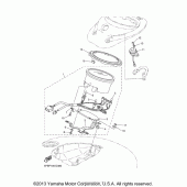 Схема вузла: Панель приладів Yamaha XVS1100 V-Star Custom (з Flames)
