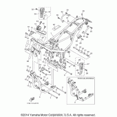 Схема узла: Рама Yamaha XT250 XT250