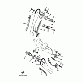 Схема узла: Распредвал и Цепь ГРМ Yamaha XVS125 Drag Star