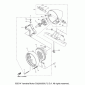 Схема вузла: Фара Yamaha XVS650 V-Star Custom
