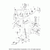 Схема узла: Задний тормозной цилиндр Yamaha XTZ1200 Super Tenere ES