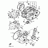 Схема узла: Крышки картера 1 Yamaha XT600 XT600
