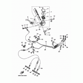 Схема узла: Передний тормозной цилиндр Yamaha XTZ1200 Super Tenere ES
