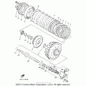 Схема вузла: Зчеплення Yamaha XVZ1300 Venture Royale
