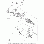 Схема узла: Стартер электрический Yamaha XV250 Virago