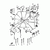 Схема узла: Электрооборудование 1 Yamaha TW200