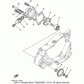 Схема узла: Водяной насос Yamaha WR250 WR250Z