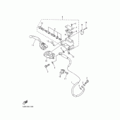 Схема узла: Передний тормозной цилиндр Yamaha YZ426F