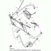 Схема узла: Радиатор и Патрубок системы охлаждения Yamaha YZF600R Thundercat