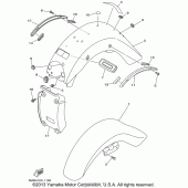 Схема вузла: Крило Yamaha XV1600 Midnight Star