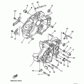 Схема узла: Картер двигателя Yamaha DT125 DT125