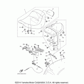 Схема узла: Сиденье Yamaha XV1700 Road Star Midnight Warrior
