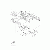 Схема узла: Задняя подвеска Yamaha YZF-R125