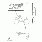 Схема узла: Электрооборудование 1 Yamaha YZ250 YZ250