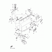 Схема вузла: Задній гальмівний циліндр Yamaha XVS950 Midnight Star