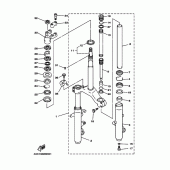 Схема вузла: Рульовий механізм Yamaha YP250 Majesty DX