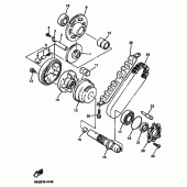 Схема вузла: Привід стартера Yamaha XJR1200